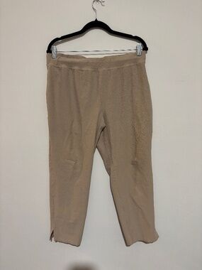 Eileen Fisher Beige Tapered Pull-On Pants Women's Size XL